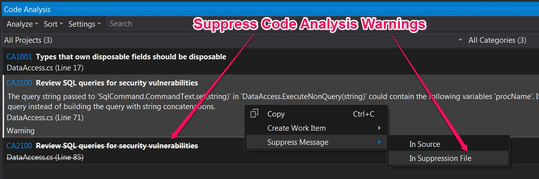 Code Analysis Improvements in Visual Studio 2015 Update 1 – samirbehara