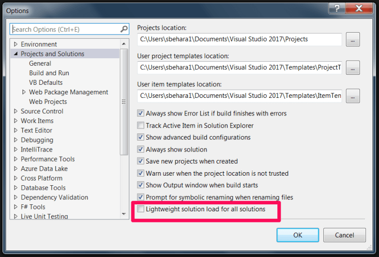 Enable Lightweight Solution load