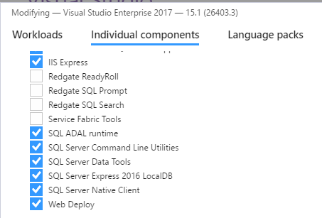 Individual Components
