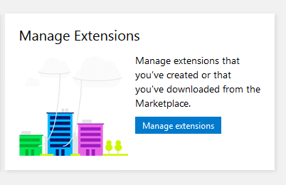 Manage Extensions