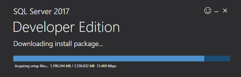 SQL 2017 Install Progress