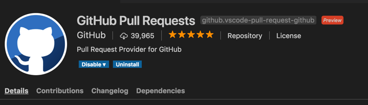 GitHub Pull Request Extension